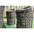 Exclusive Resin Rattan Bar Set For Outdoor Use
